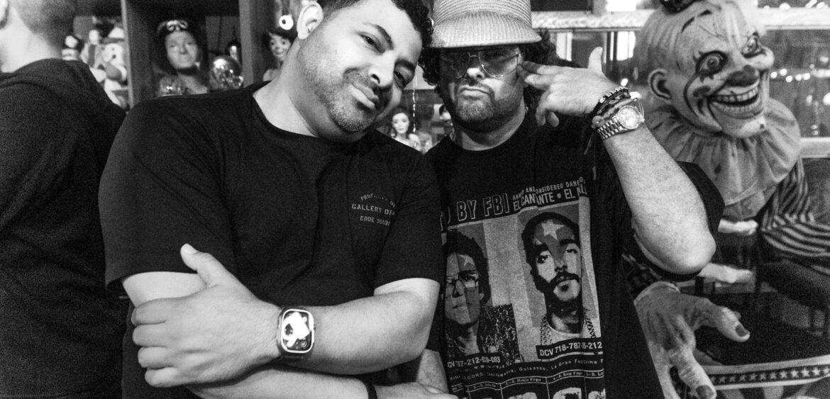 Photographs from the opening night of Carlos Solano’s solo exhibition “An Experience of Us” at WYN317 Gallery in Miami, moving from artwork on the walls and guests in conversation to a salsa jam at Toejam Backlot, ending with Solano painting live.